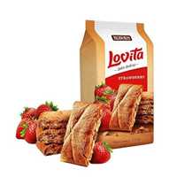 کیک-کوکی لاویتا با مغز توت فرنگی 168 گرم روشن ROSHEN Lovita cake cookies