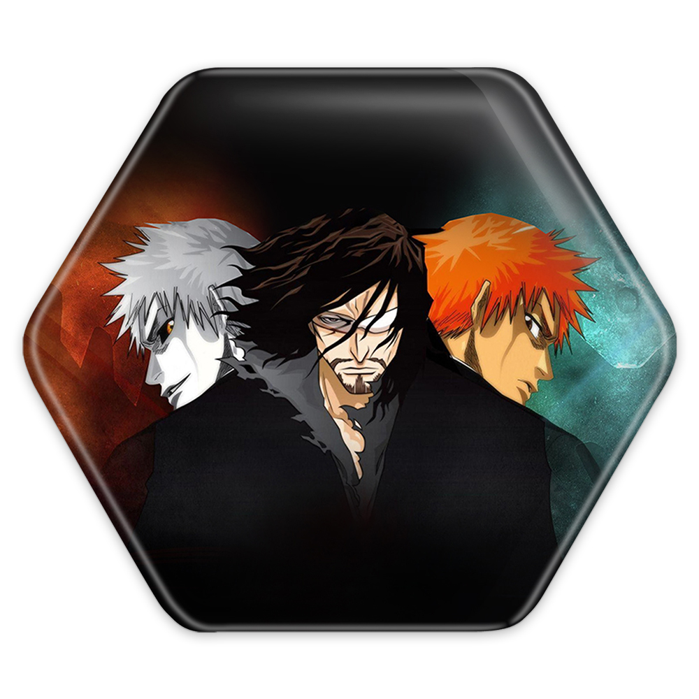 پیکسل خندالو طرح انیمه بلیچ Beach مدل شش ضلعی کد 4953