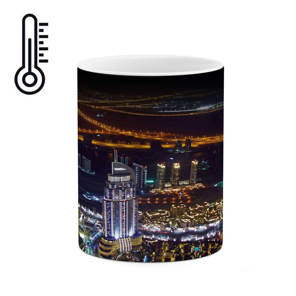 ماگ حرارتی کاکتی طرح شهر مدل mgh13409