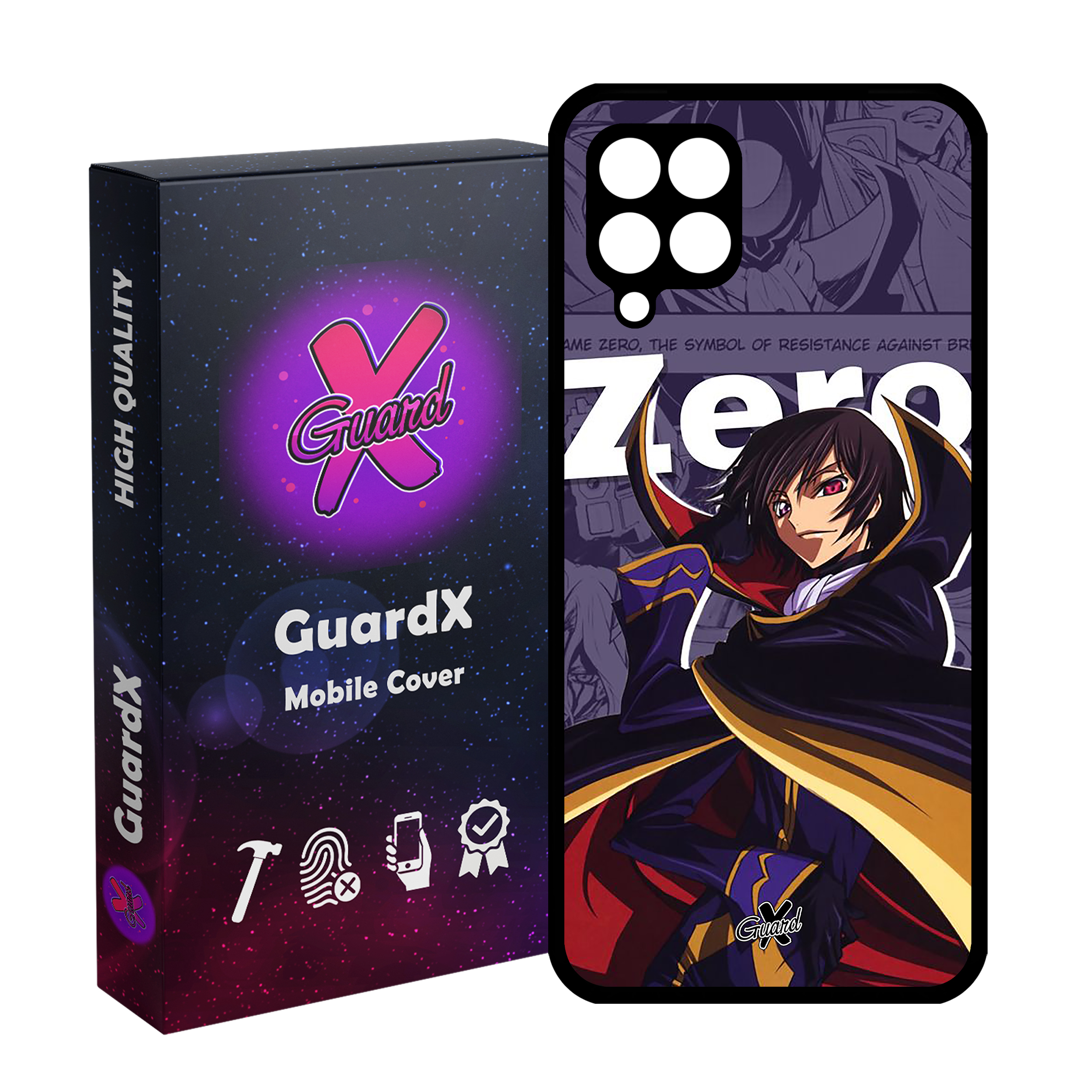 کاور گارد ایکس طرح لولوش انیمه مدل Glass10542 مناسب برای گوشی موبایل سامسونگ Galaxy M32 4G/M22 4G/F22