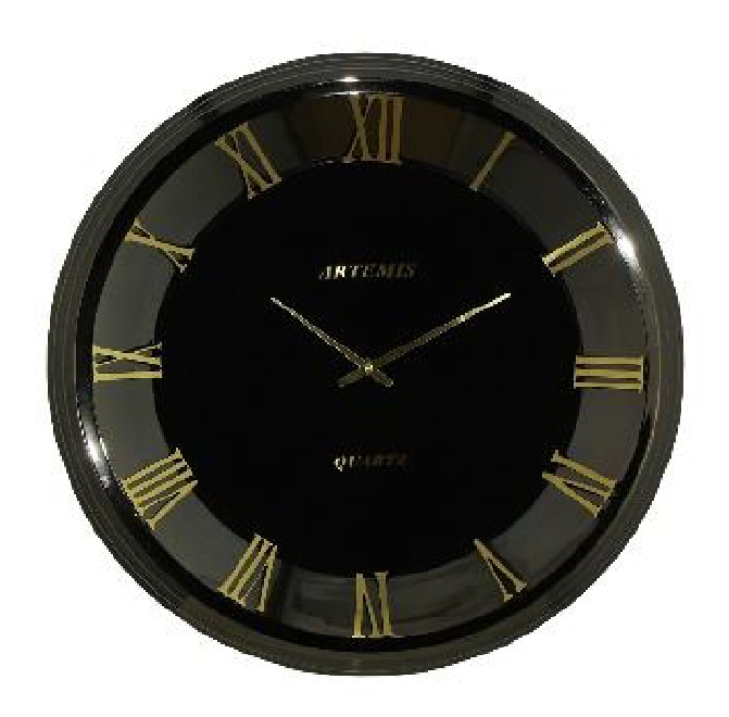 ساعت دیواری آرتمیس کد 2041 Titanium Gold تیتانیوم طلایی