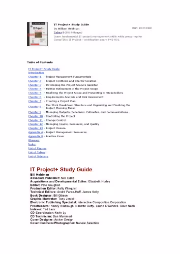 خرید و دانلود نسخه کامل کتاب IT Project  study guide