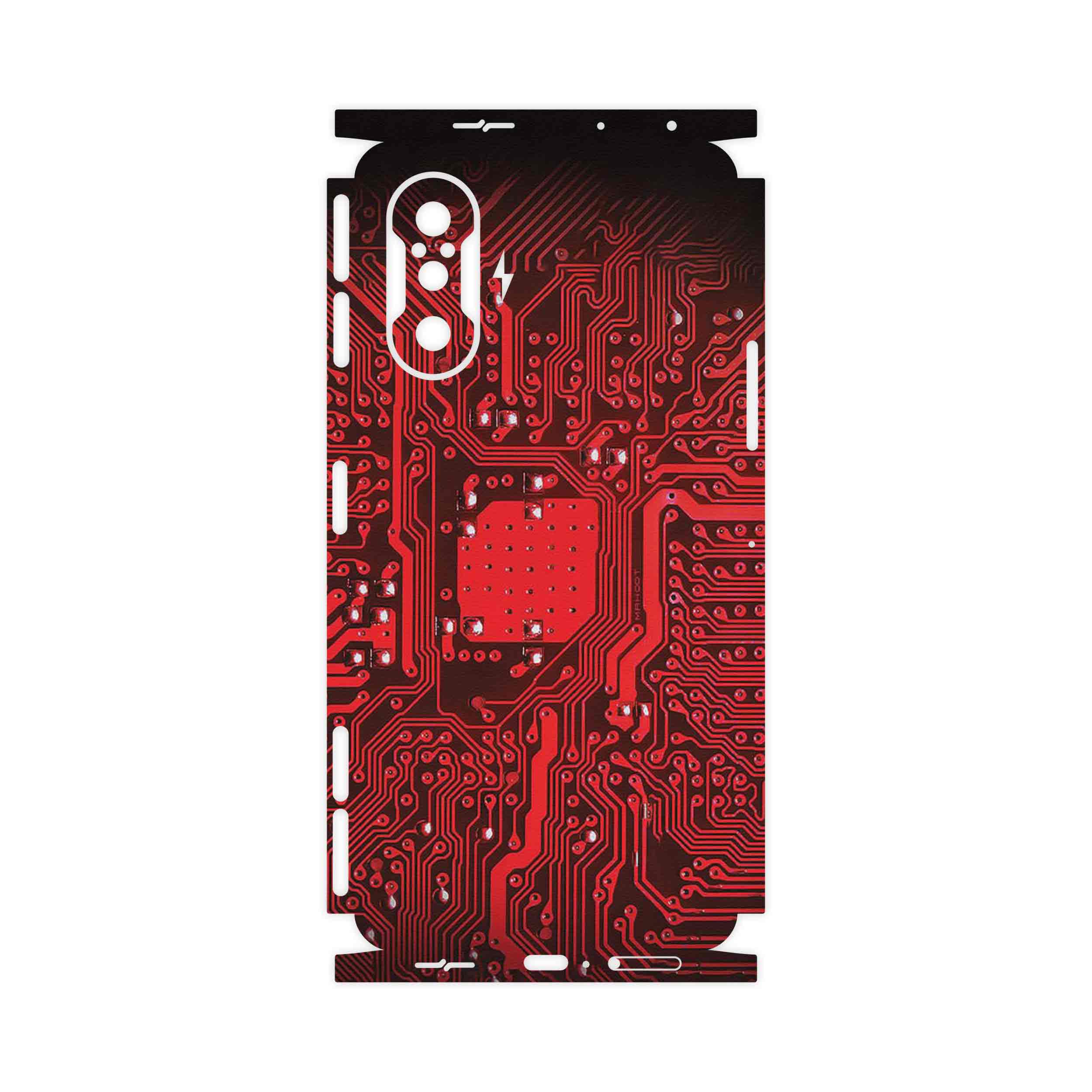برچسب پوششی ماهوت مدل Red_Printed_Circuit_Board-FullSkin مناسب برای گوشی موبایل شیائومی Redmi K40 Gaming
