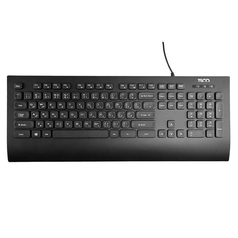 کیبورد با سیم تسکو مدل TK 8027 -- کیبورد مدل TSCO TK8027