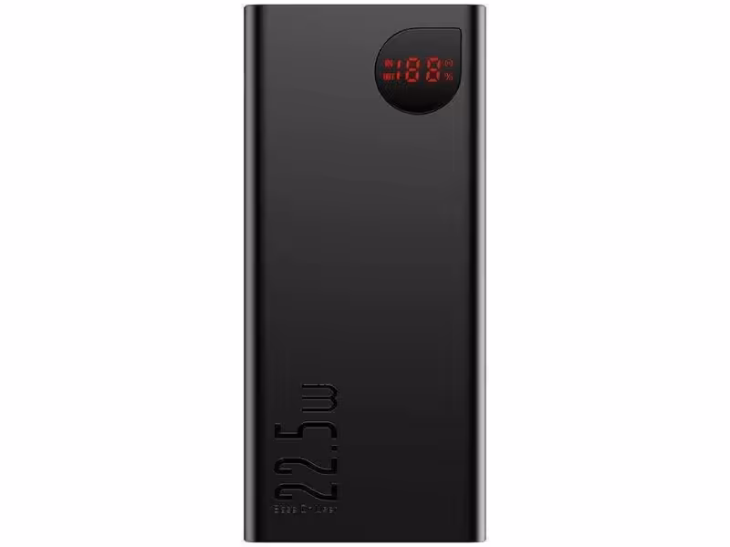 پاور بانک فست شارژ 30000 میلی آمپر بیسوس مدل Adaman Metal Digital Display PPIMDA-C0A