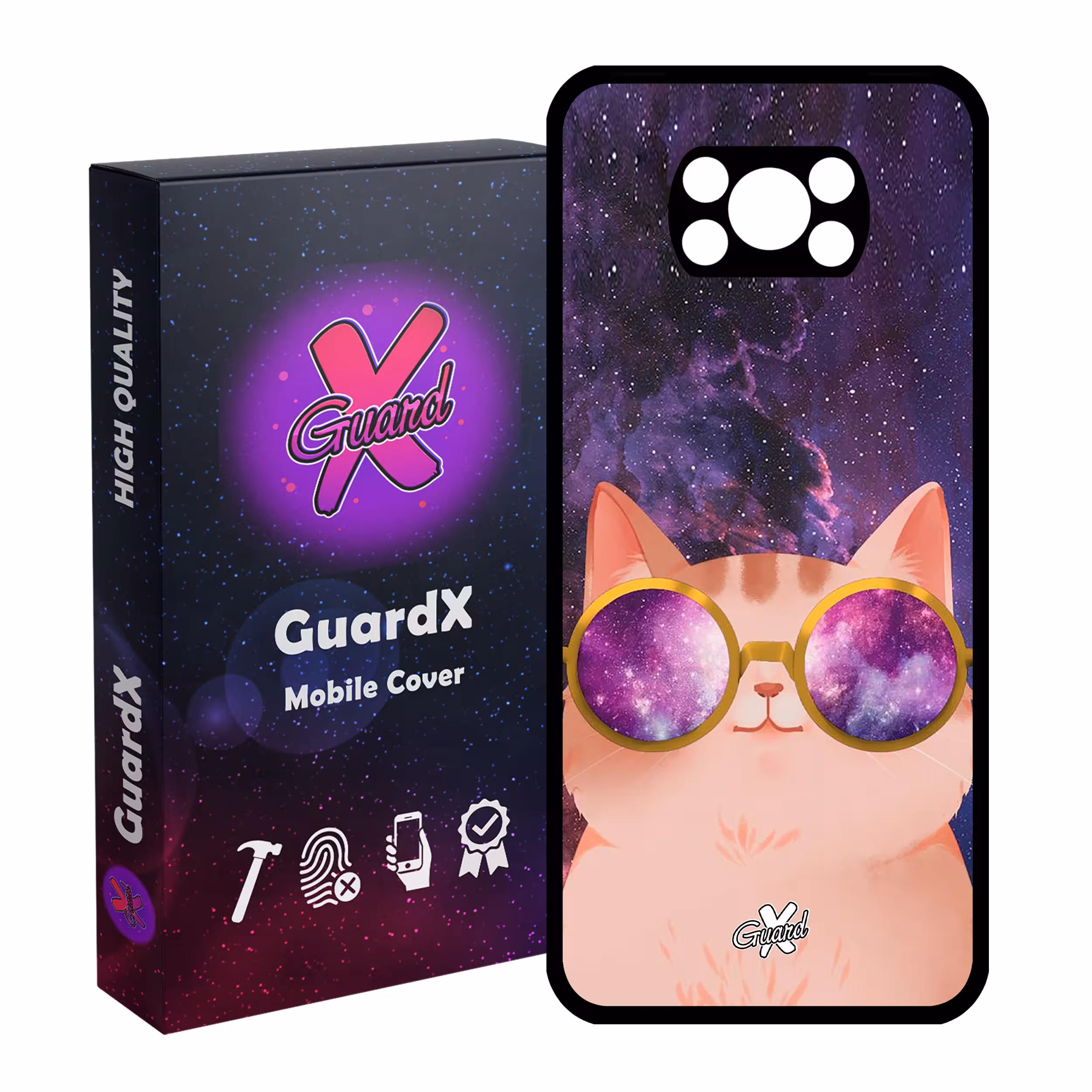کاور گارد ایکس طرح Cat مدل Glass10078 مناسب برای گوشی موبایل شیائومی Poco X3 Pro