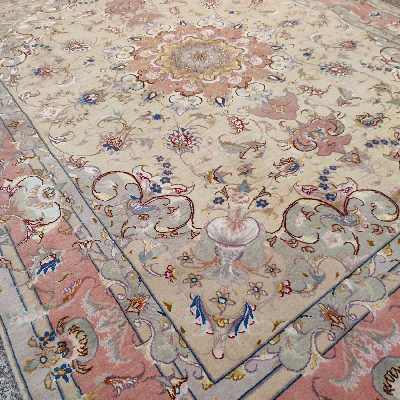 فرش دستباف سه متری طرح علیای تبریز مدل KH