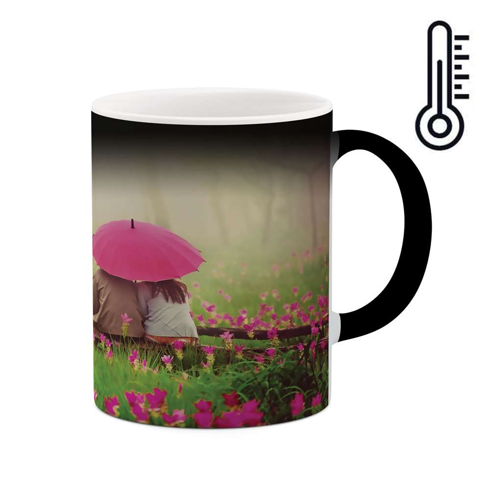 ماگ حرارتی طرح عاشقانه مدل mgh03351