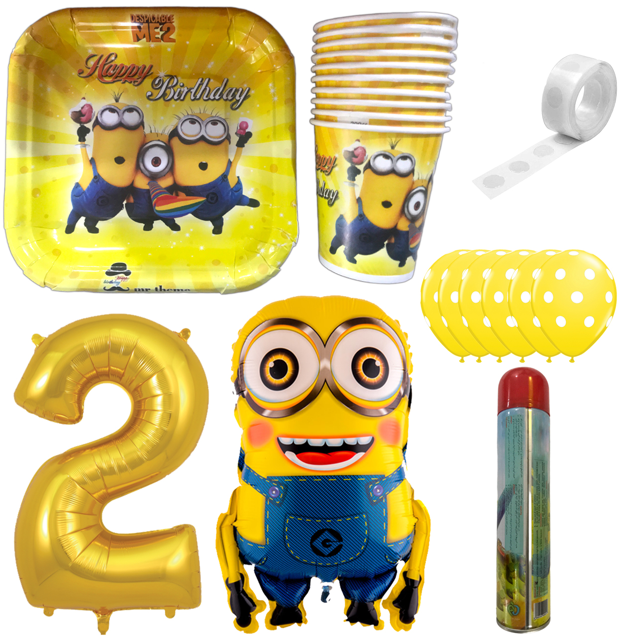 مجموعه 30 عددی تم تولد مسترتم طرح مینیون کد 2