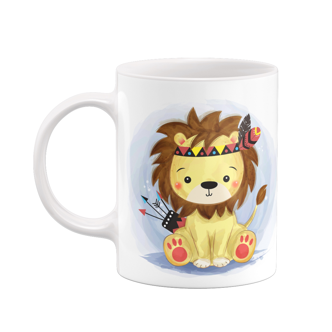 ماگ طرح شیر سرخپوست کد 66