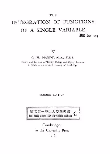 خرید و دانلود نسخه کامل کتاب Integration of functions of single variable