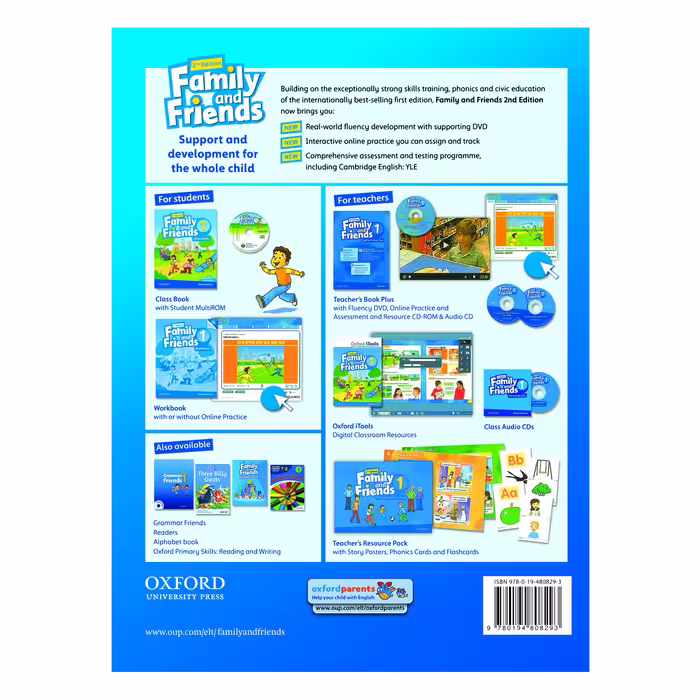 کتاب FAMILY AND FRIENDS 1 اثر NAOMI SIMMONS انتشارات OXFORD