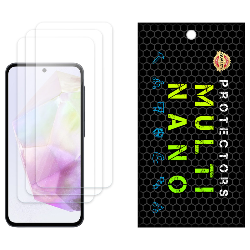 محافظ صفحه نمایش مولتی نانو مدل X-S3N مناسب برای گوشی موبایل سامسونگ Galaxy A35 بسته سه عددی | کالا برتری