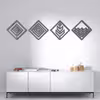 دیوارکوب مدل عناصر چهارگانه طرح لوزی مجموعه 4 عددی
