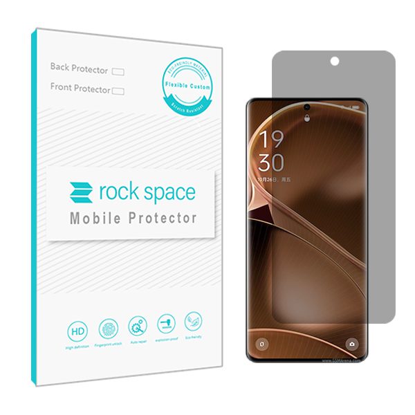 گلس اوپو Find X6 Pro مدل نانو هیدروژل پرایوسی برند راک اسپیس کد S