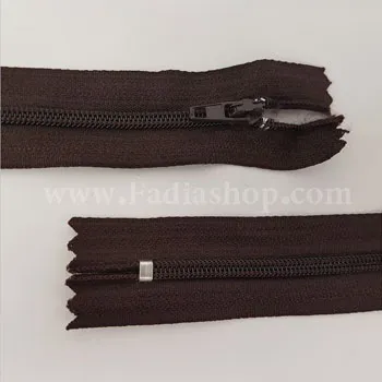 زیپ 50 لباسی قهوه ای سوخته بسته ای