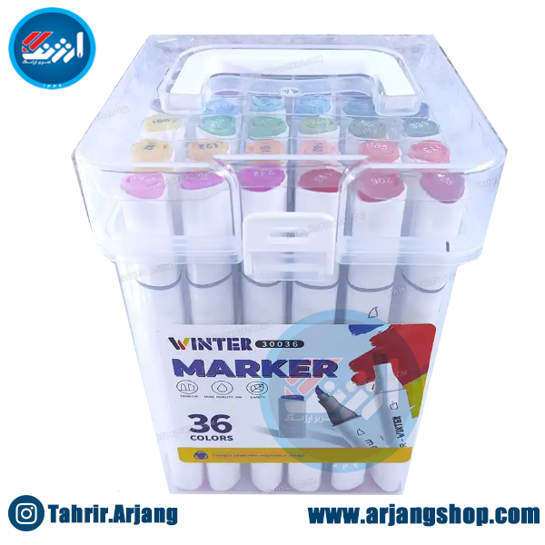 ماژیک رنگ آمیزی وینتر بسته 36 عددی