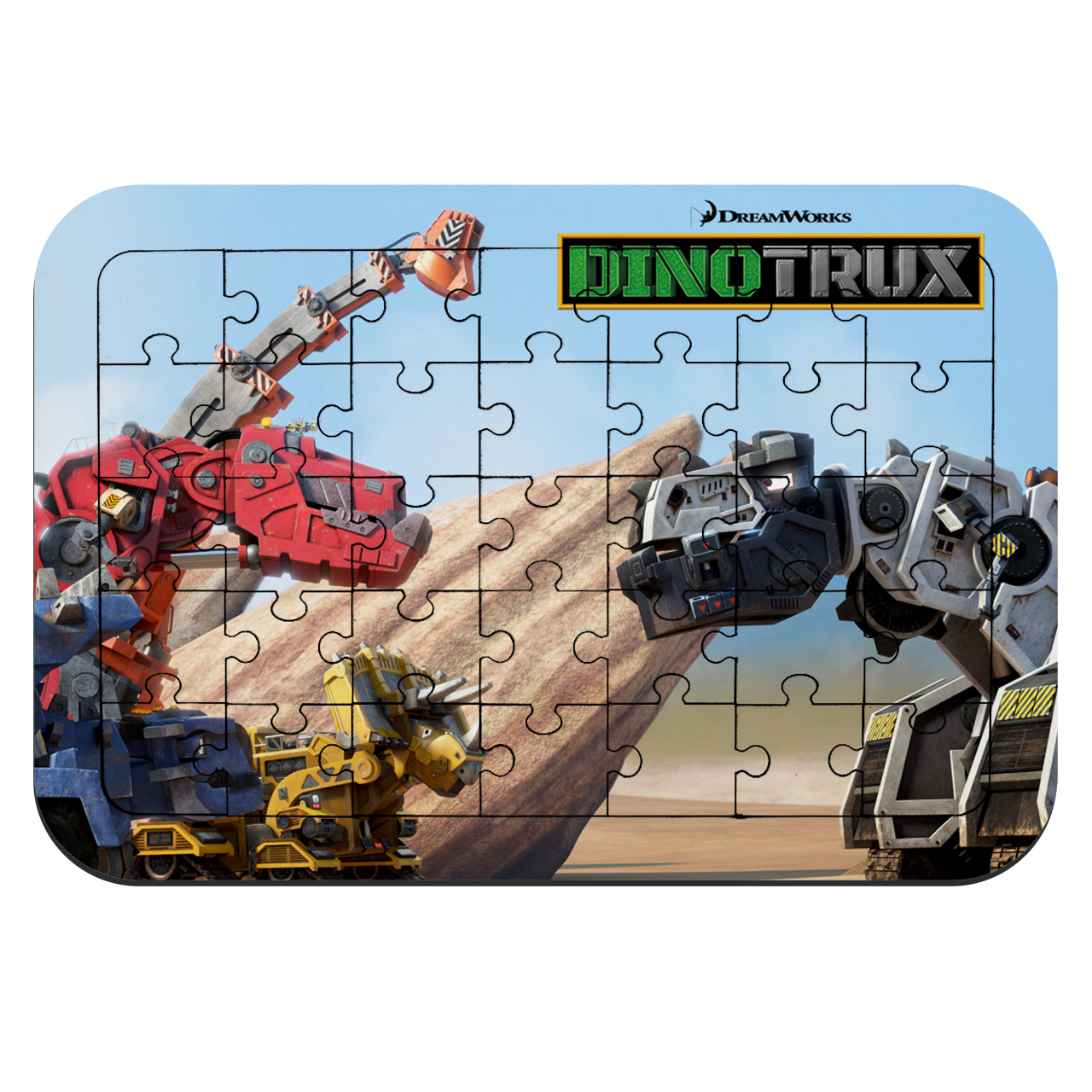 پازل 35 تکه طرح انیمیشن ماشیناسورها مدل NI710