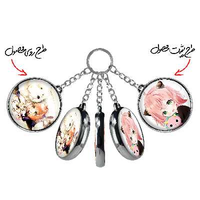 جاکلیدی خندالو طرح انیا فورجر انیمه اسپای ایکس فمیلی مدل دوطرفه کد 1766317664