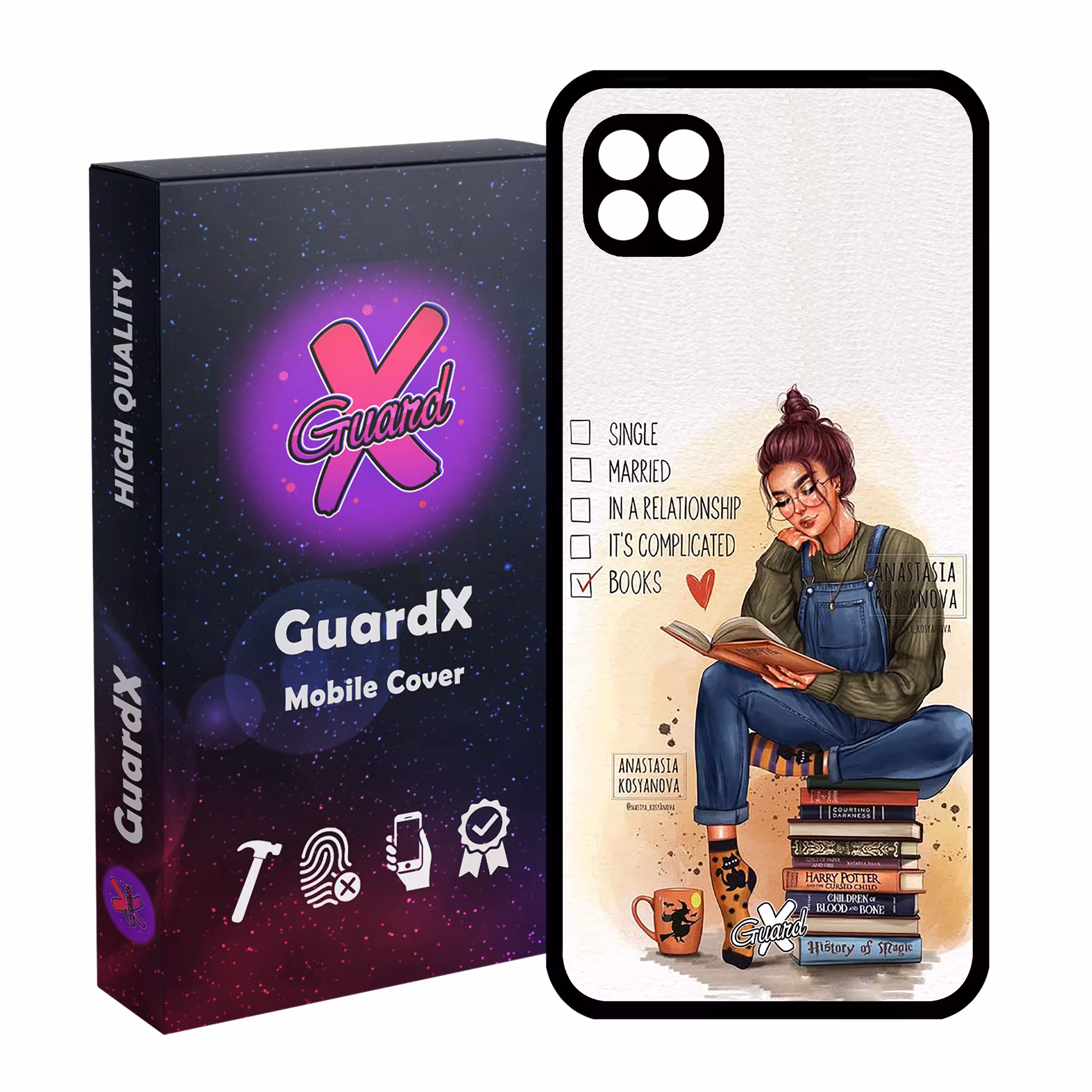 کاور گارد ایکس طرح دختر مدل Glass10286 مناسب برای گوشی موبایل سامسونگ Galaxy A22 5G