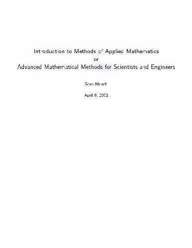 خرید و دانلود نسخه کامل کتاب Intro to Methods of Appl. Mathematic Adv Math Methods for Scientists and Engineers