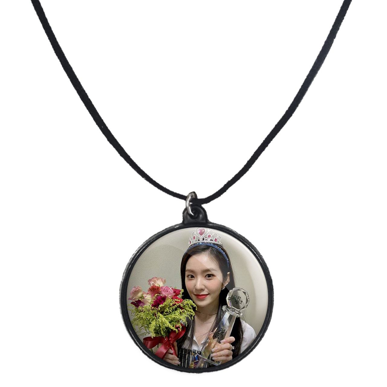 گردنبند پرمانه طرح red velvet کد pmb.12475 مدل دو طرفه