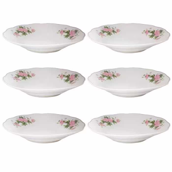 پیاله طرح گل مدل Mhr-330 مجموعه 6 عددی