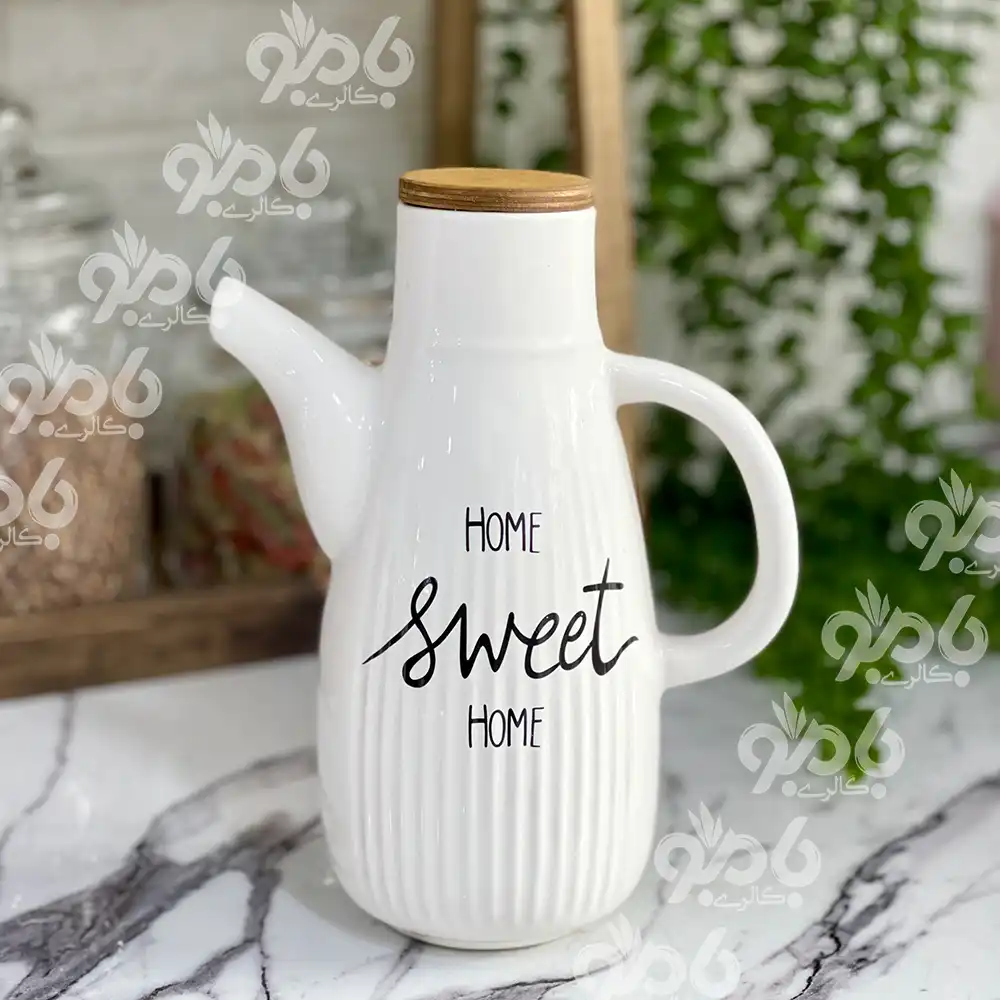 روغن ریز سرامیکی درب چوبی خمره ای