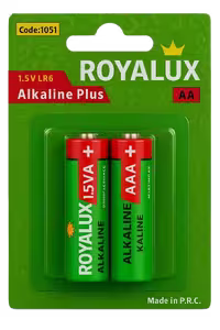 باتری قلمی رویالوکس مدل Alkaline Plus دو عددی