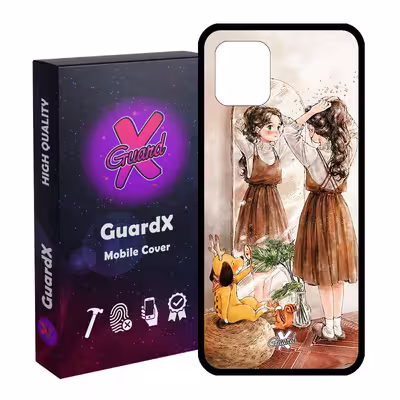 کاور گارد ایکس طرح Girl مدل Glass10306 مناسب برای گوشی موبایل سامسونگ Galaxy Note 10 Lite