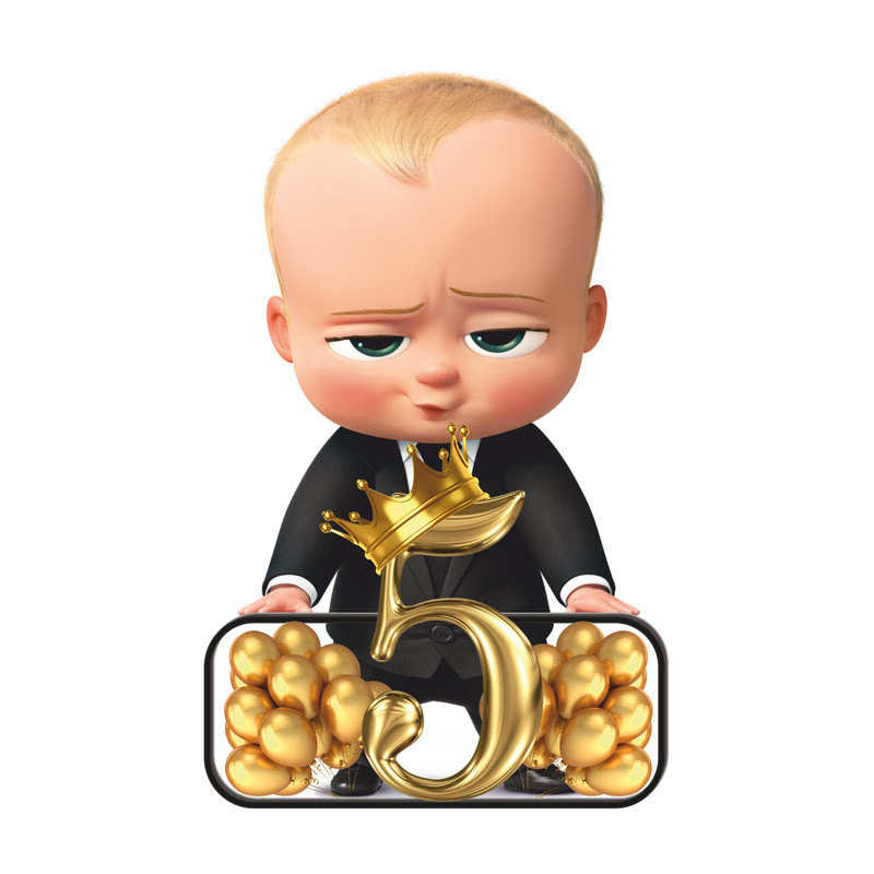 استند تولد مدل بچه رییس طرح عدد پنج