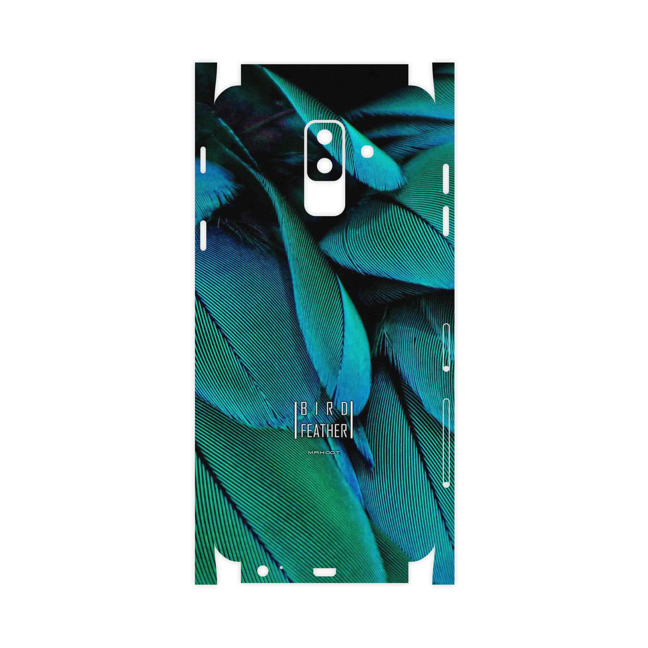 برچسب پوششی ماهوت مدل Green Feather-FullSkin مناسب برای گوشی موبایل سامسونگ Galaxy A6 Plus 2018