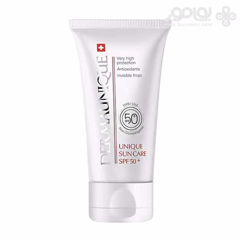 فلوئید ضد آفتاب درمایونیک SPF50 مناسب انواع پوست حجم 50 میل