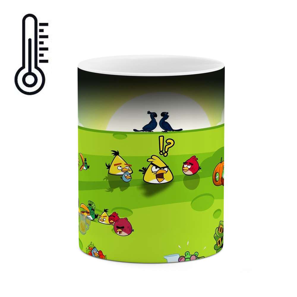 ماگ حرارتی طرح انیمیشن و بازی Angry birds  مدل mgph15133