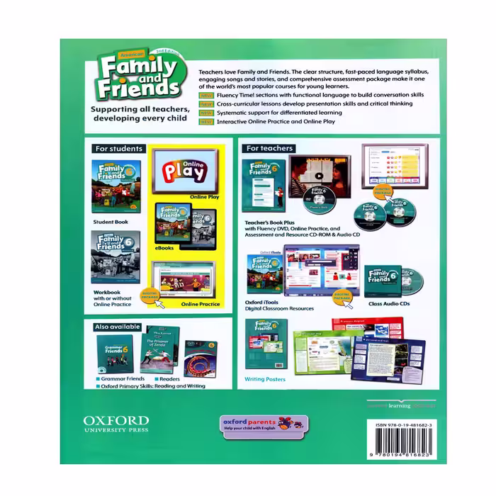 کتاب Family And Friends 6 اثر جمعی از نویسندگان انتشارات الوندپویان پنج جلدی
