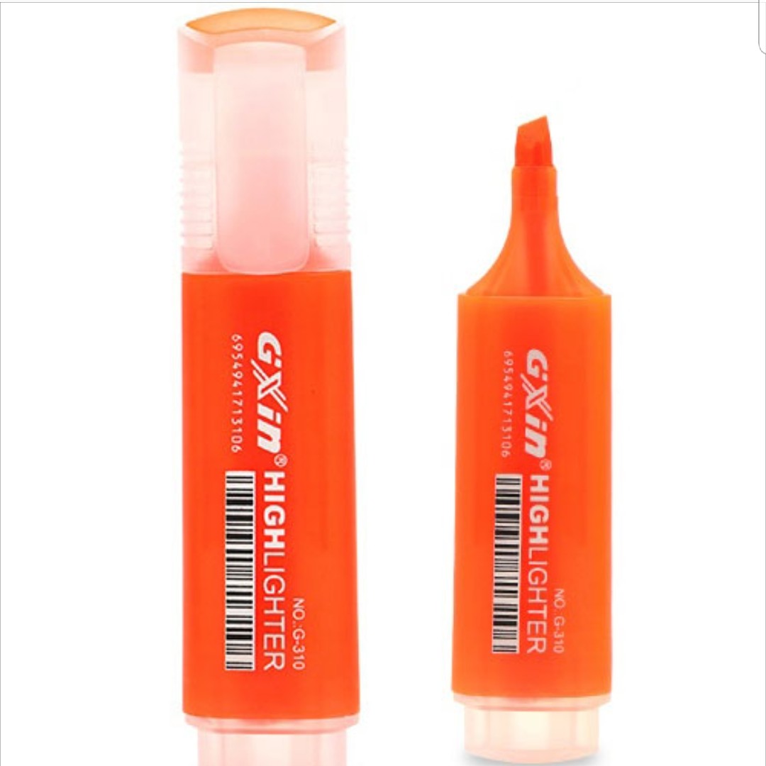 ماژیک هایلایتر Gxin کد G310 رنگ نارنجی