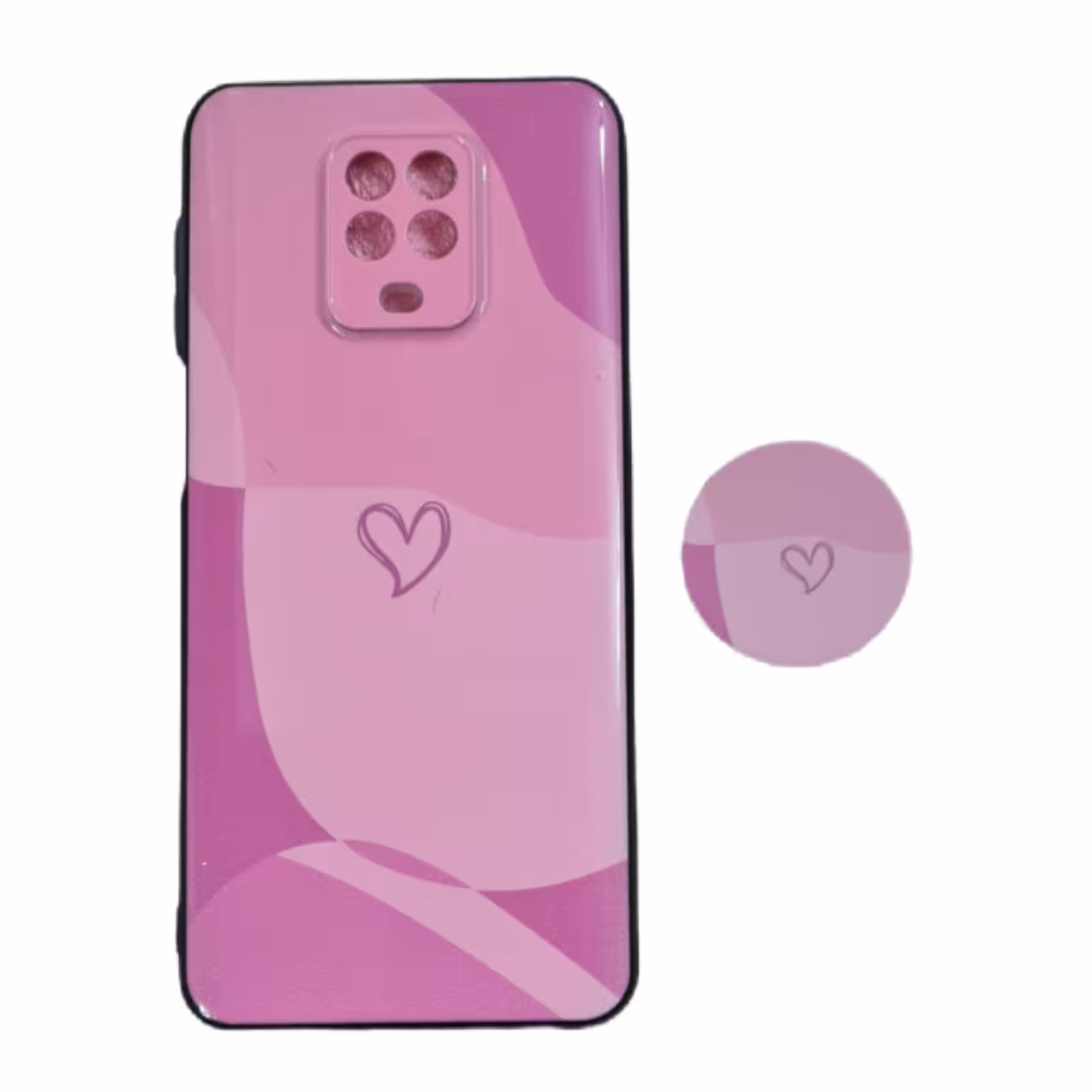 کاور طرح دخترانه کد 948 مناسب برای گوشی موبایل شیائومی Redmi Note 9s / 9 Pro به همراه پاپ سوکت