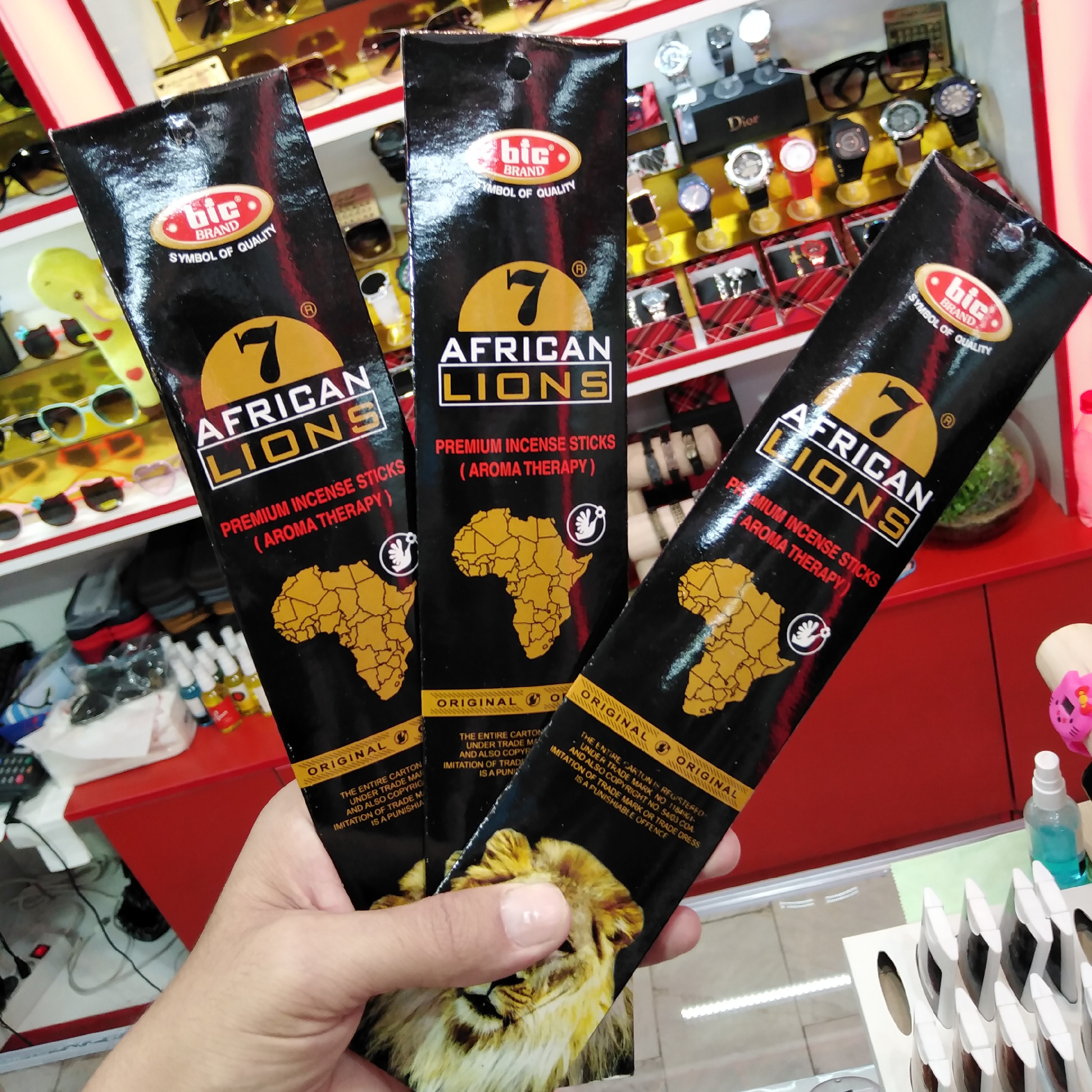 عود شاخه ای هفت شیر  تعداد در هر بسته 22 عدد 