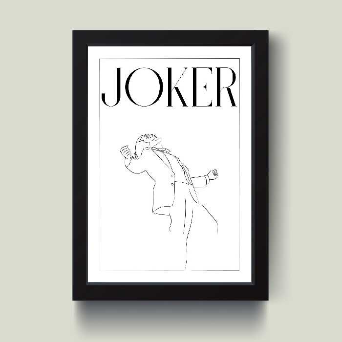 تابلو مدل جوکر Joker کد m2485-w