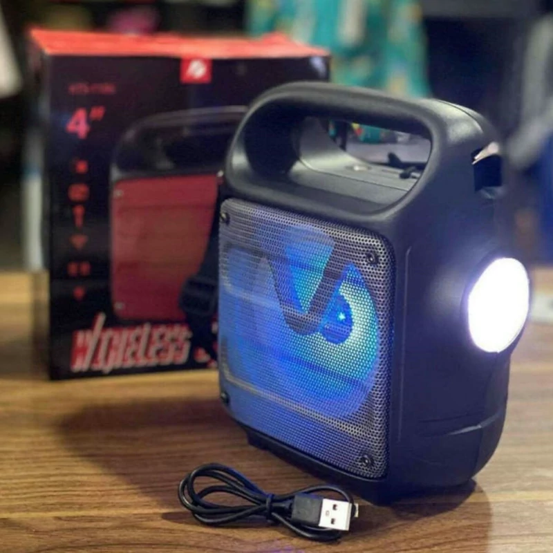 اسپیکر چراغ دار  اسپیکر  فلش خور اسپیکر رم خور اسپیکر  مدل مربع اسپیکر مسافرتی   ارسال رایگان