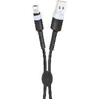 کابل شارژ سریع لایتنینگ به یواس‌بی به طول 25 سانتی‌متر ایکس‌او XO Convenient usb cable with clip lighting NB117