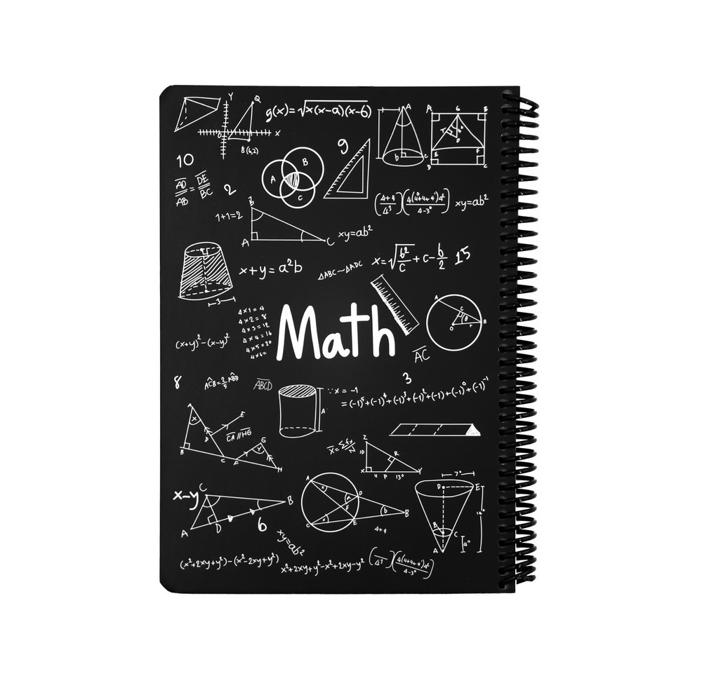 دفتر سیمی 100 برگ دات نوت طرح Math رنگ مشکی