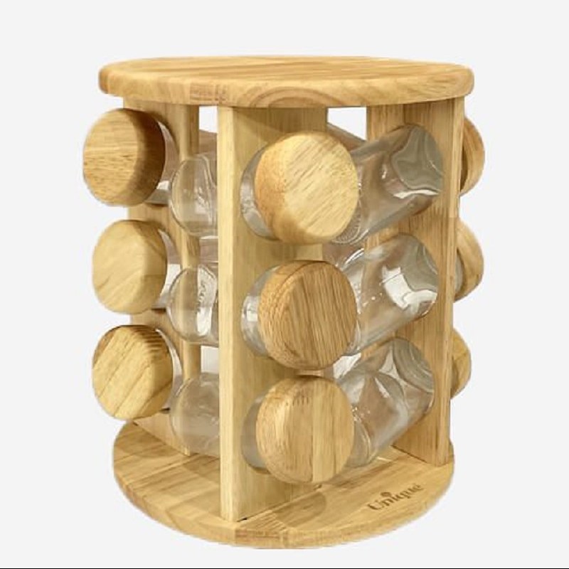 ست ادویه 12تایی چوبی یونیک 6107