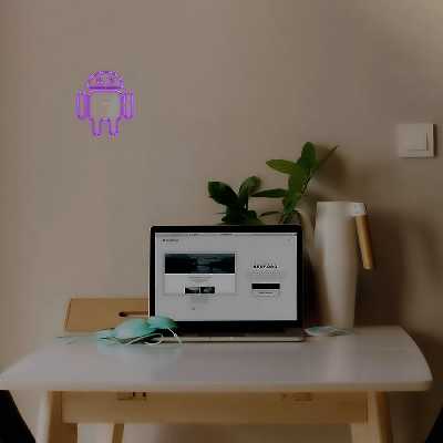 چراغ دیواری نئون دیزاین طرح Android-Logo_PR