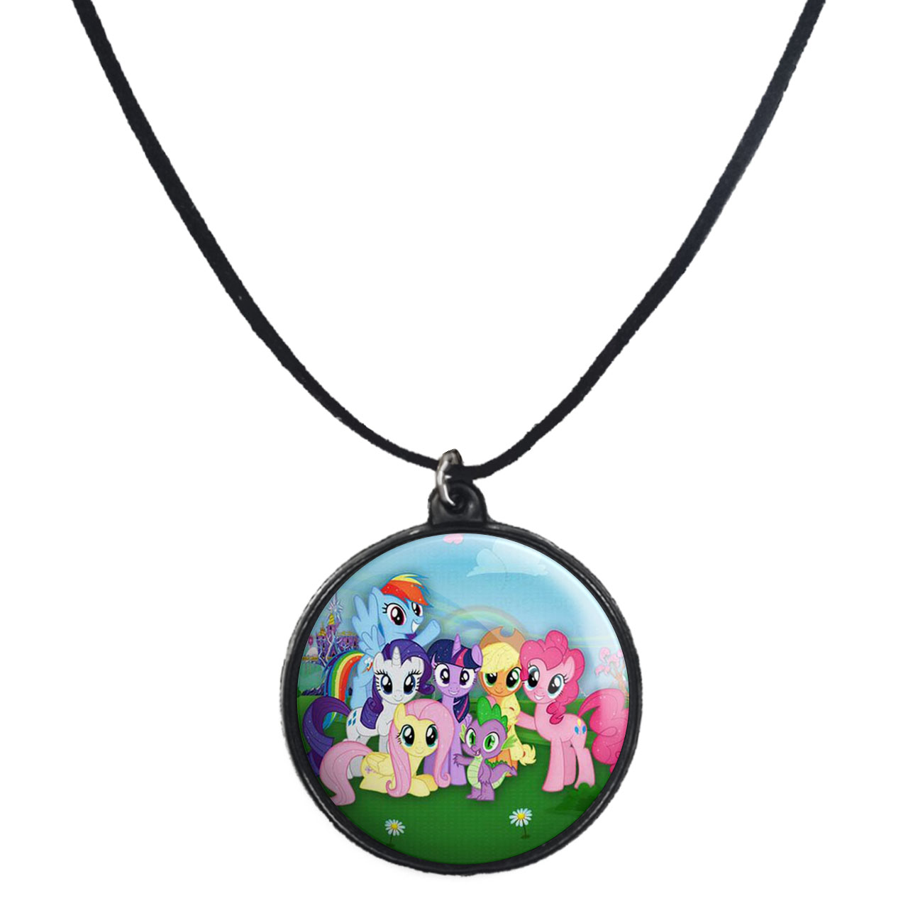 گردنبند پرمانه طرح یونیکورن کد pmb.2951مدل دو طرفه