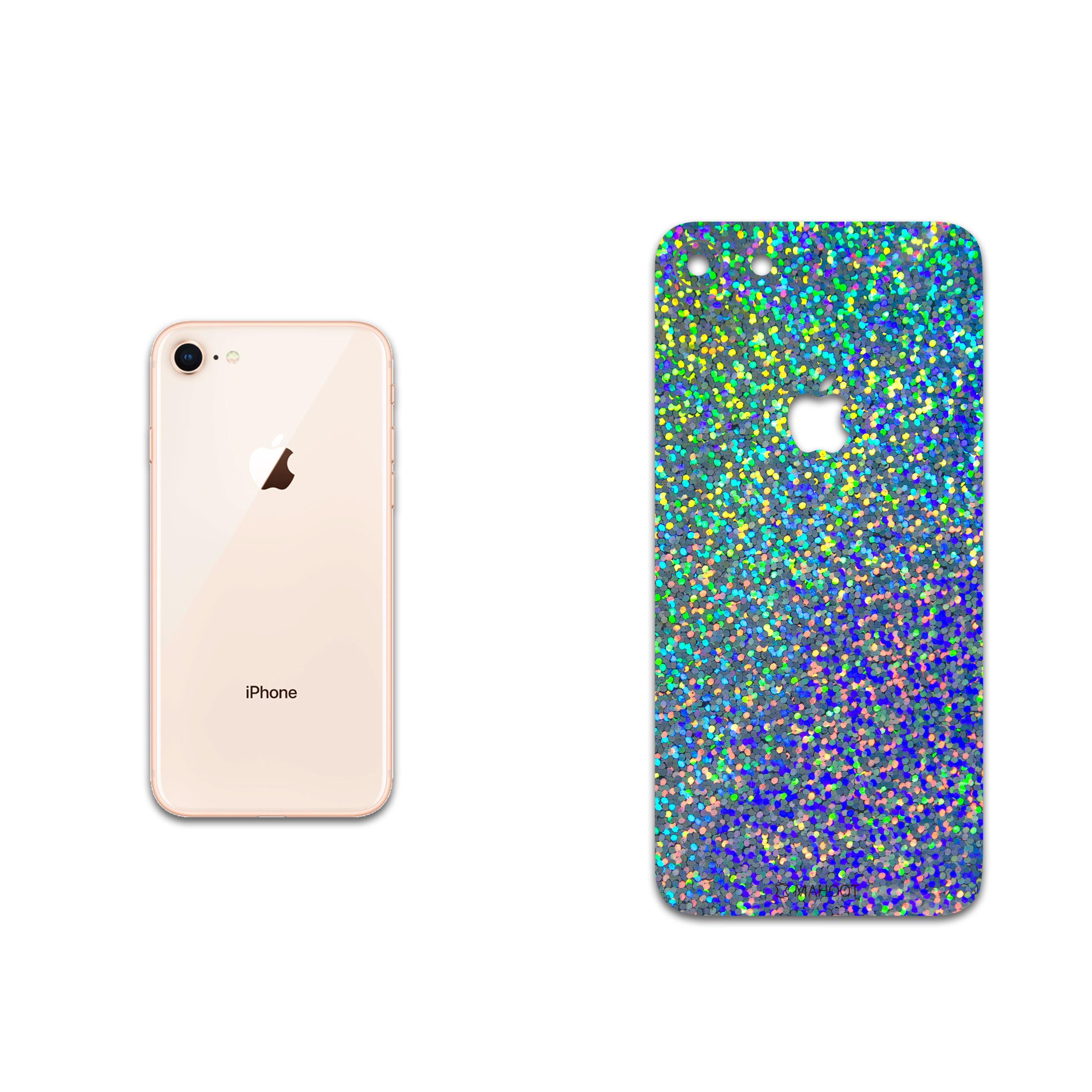 برچسب پوششی ماهوت مدل Holographic مناسب برای گوشی موبایل اپل iPhone 8