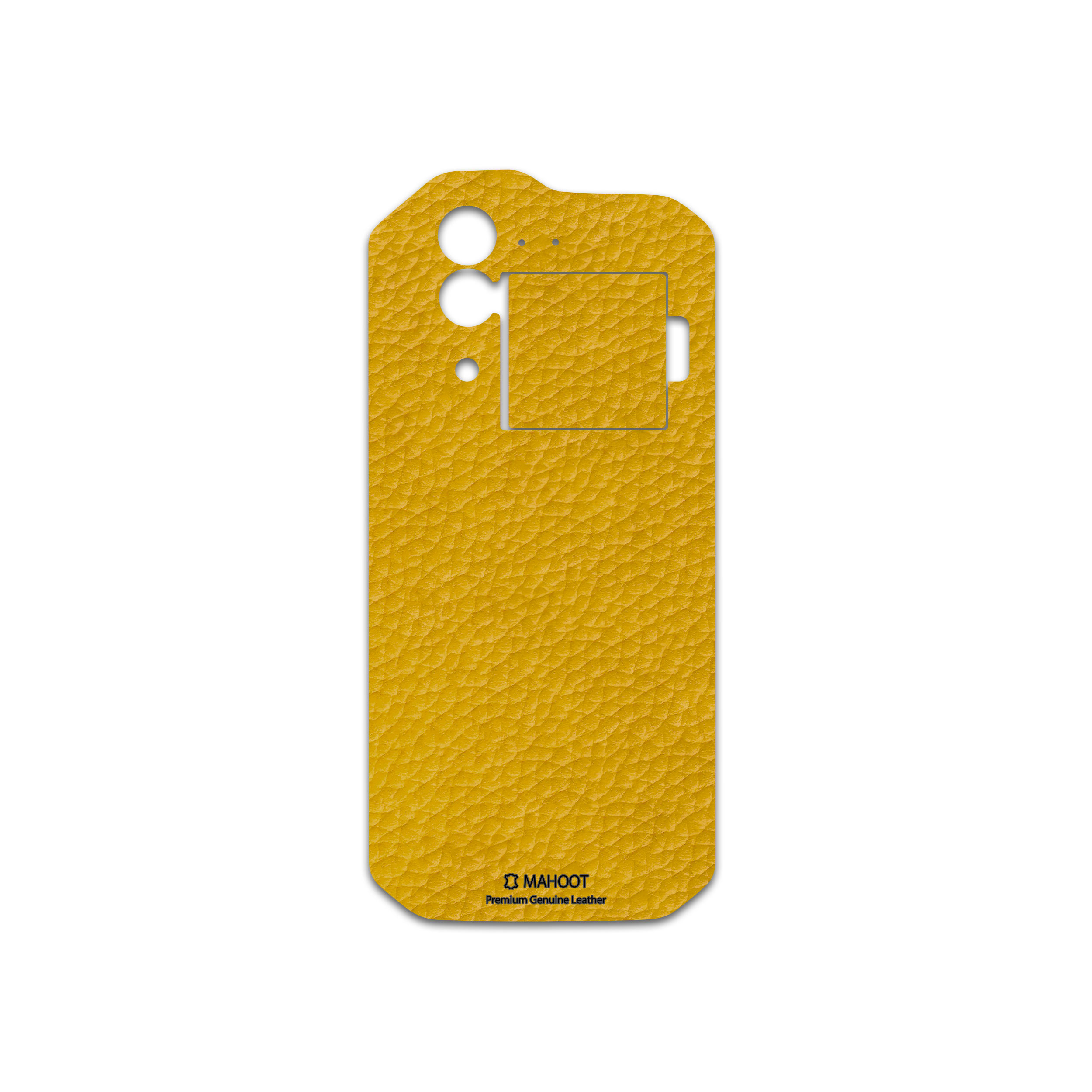 برچسب پوششی ماهوت مدل Mustard-Leather مناسب برای گوشی موبایل کاترپیلار S60