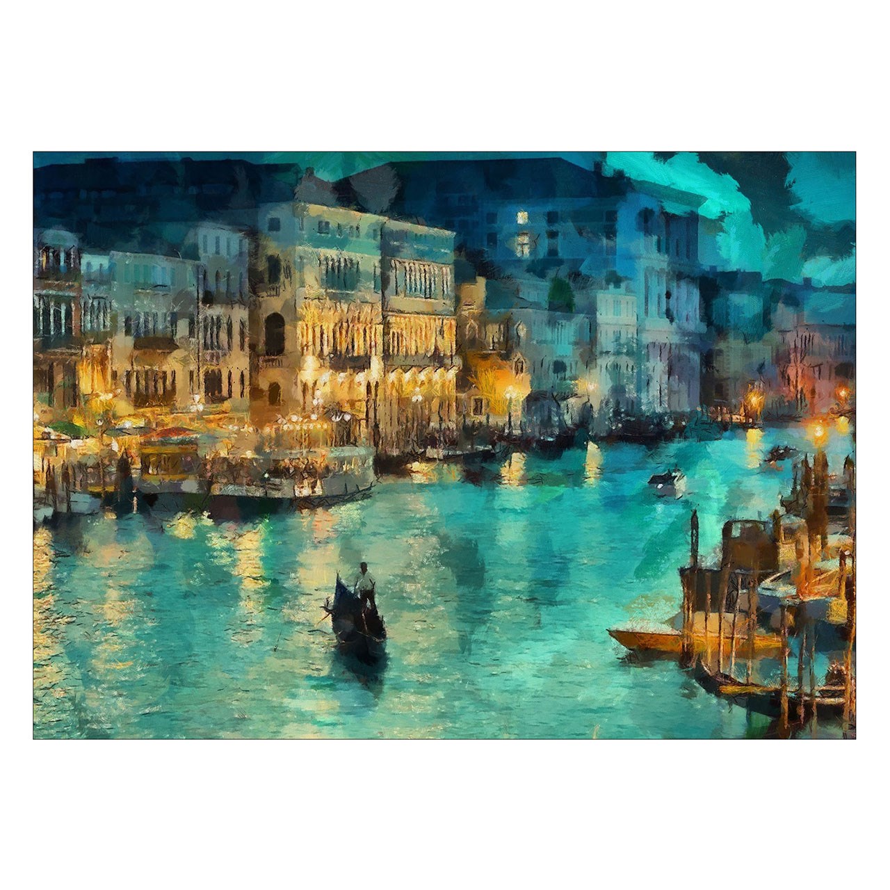 تابلو شاسی ونسونی طرح Grand Canal سایز 50 × 70