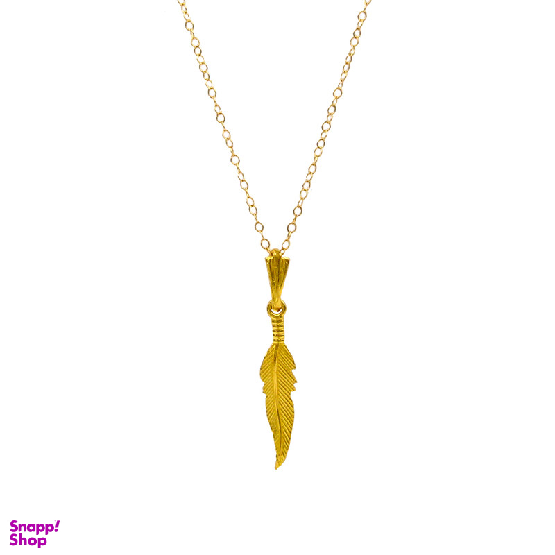 گردنبند طلا 18 عیار زنانه کاپانی مدل برگ کد KN004