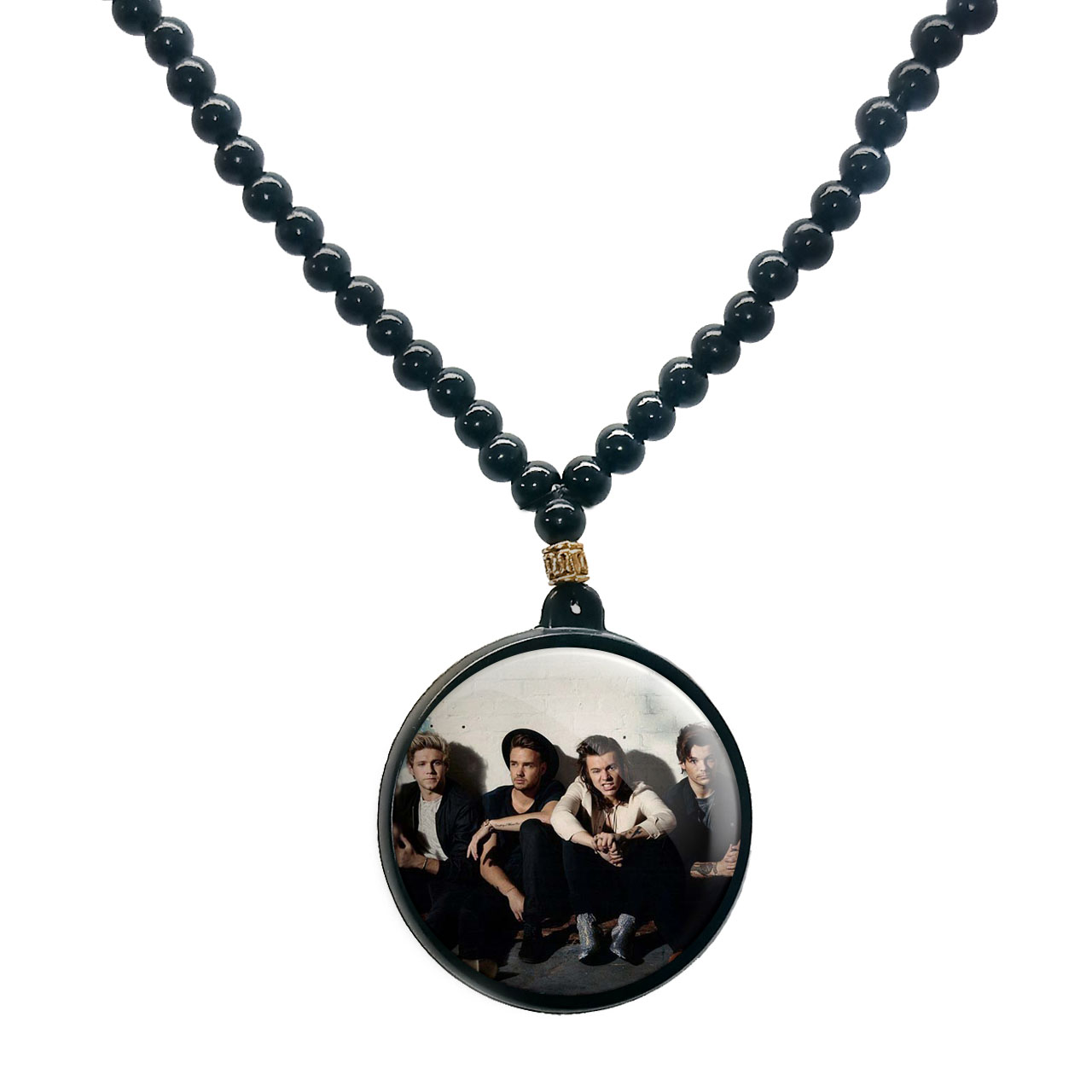 گردنبند پرمانه طرح One Direction کد pmd.13666 مدل دو طرفه